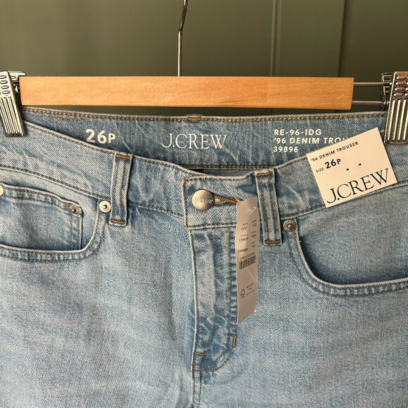 J.Crew Denim Trouser Jean. Sz 26 Petite. NWT - Picture 3 of 4